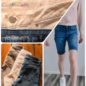 Set of 3, City Shorts denim (white, grey and blue)